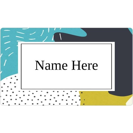 Name Badge & Name Tag Templates - Abstract Art