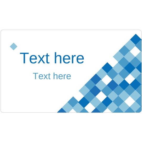 Name Badge & Name Tag Templates - Blue Tile