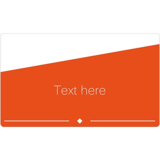 Name Badge & Name Tag Templates - Orange Angle