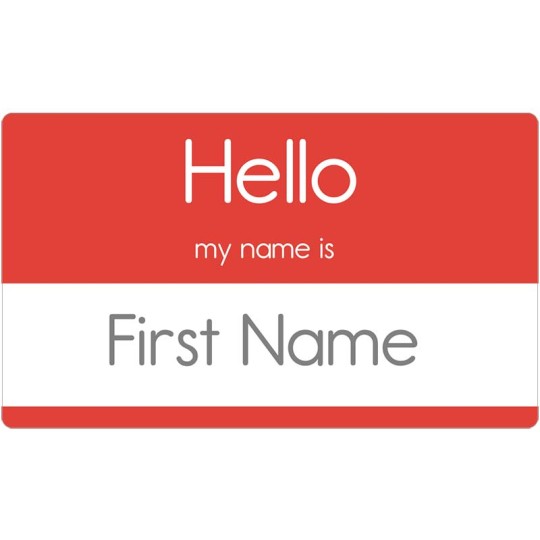Name Badge & Name Tag Templates - Hello my name is