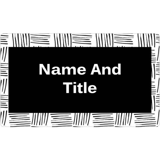 Name Badge & Name Tag Templates - Ink Pattern