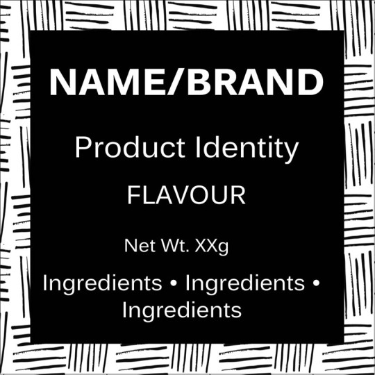 Black and White Label Template