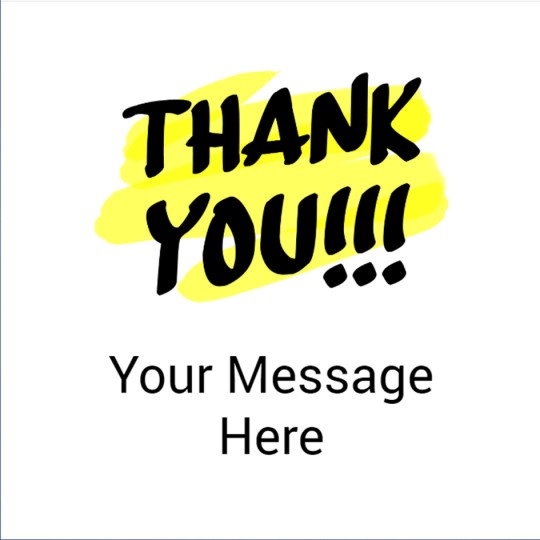 Thank you Sticker design