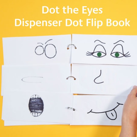 Dot the Eyes Dispenser Dot Flip Book