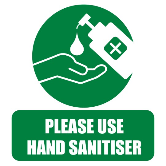 Please use hand sanitiser