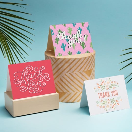 Custom printed greeting cards