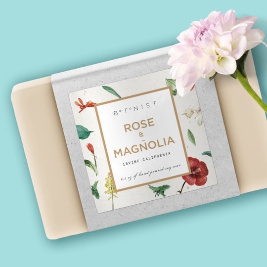 Custom printed bath and beauty labels