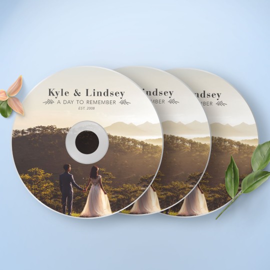 Custom printed CD and DVD labels