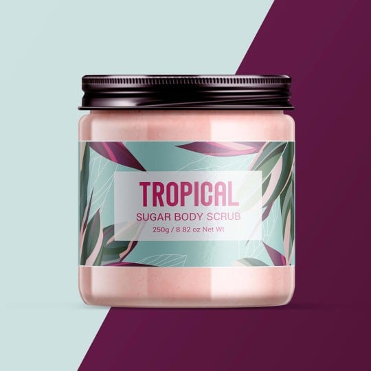 Custom printed gloss labels