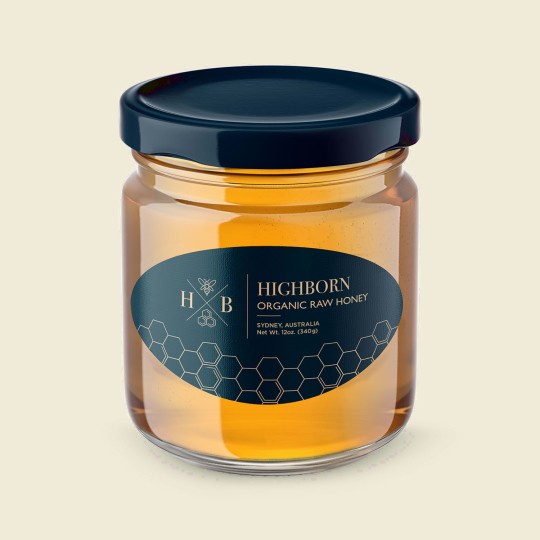 custom printed honey labels