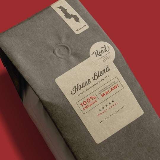 Kraft Brown Custom Printing Labels
