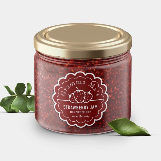 Scalloped custom printed labels