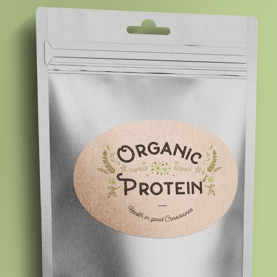 Custom printed vegan labels