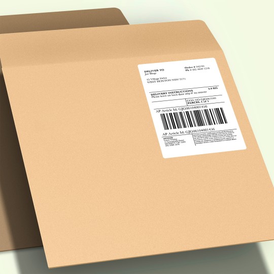 Custom printed mailing labels