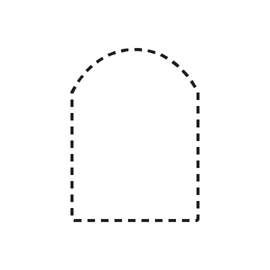 Avery WePrint Printable Sizing Chart - Arched