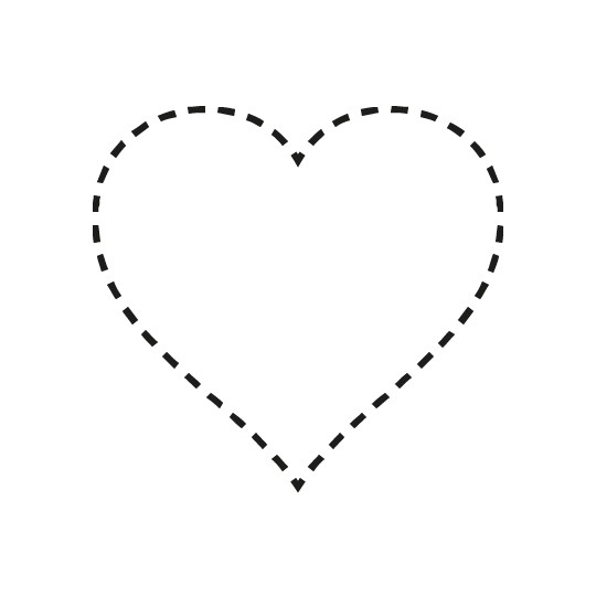 Avery WePrint Printable Sizing Chart - Heart