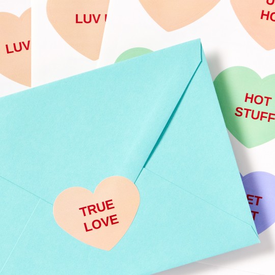 WePrint Heart Labels & Stickers