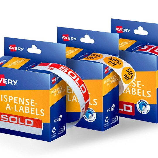 Pre-Printed Pricing Dispenser Stickers & Product Label
