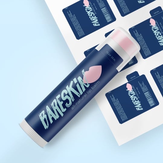 Custom Printed Lip Balm Labels & Stickers Printing