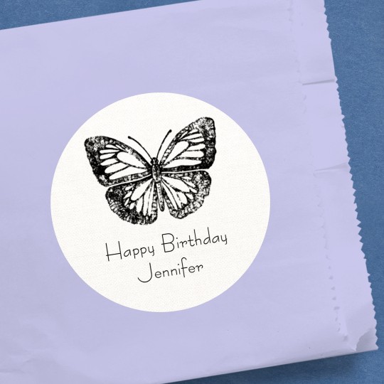 Custom printed linen labels and stickers
