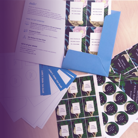 Avery WePrint free sample pack