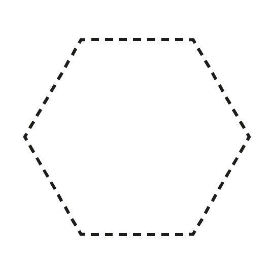 Hexagon Label template