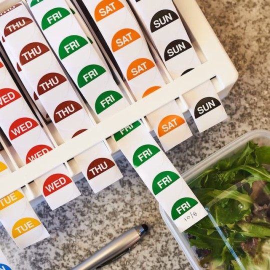 Food Rotation Labels Square Dispenser