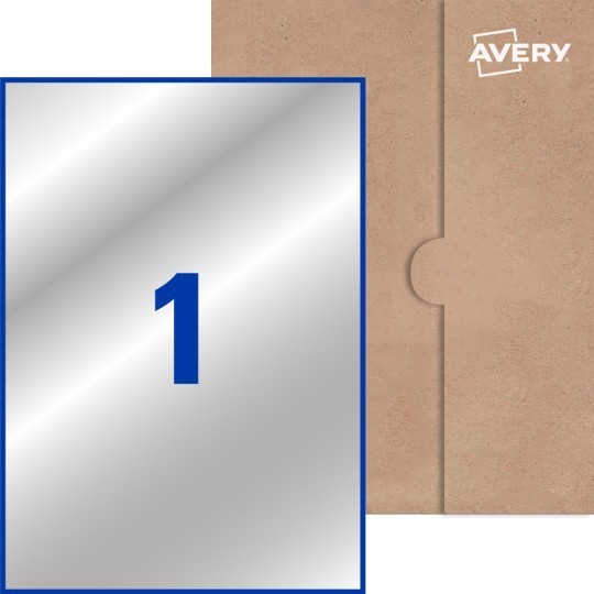Single Heavy Duty Silver Polyester with Kraft Envelope