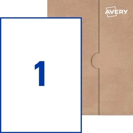 Single Matt White Paper with Kraft Paper Envelope