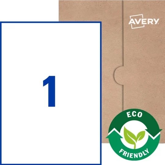 Environmentally Friendly Paper for Labels and Stickers - 1 Up