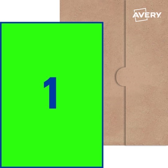 Fluro Green Paper Single Sheet