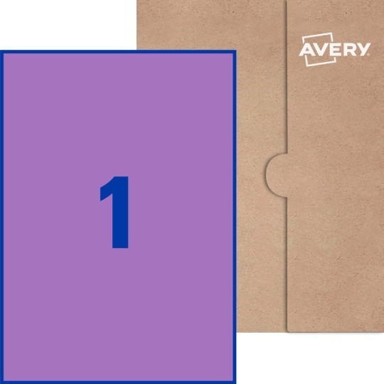 Purple Label and Sticker Paper Material
