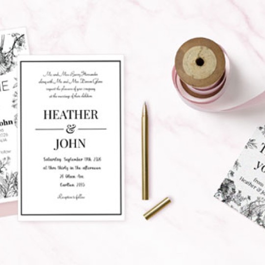 Wedding Stationary including Save the Date, Wedding invitation, Custom Stickers and Tags for Wedding Favours and Gifts