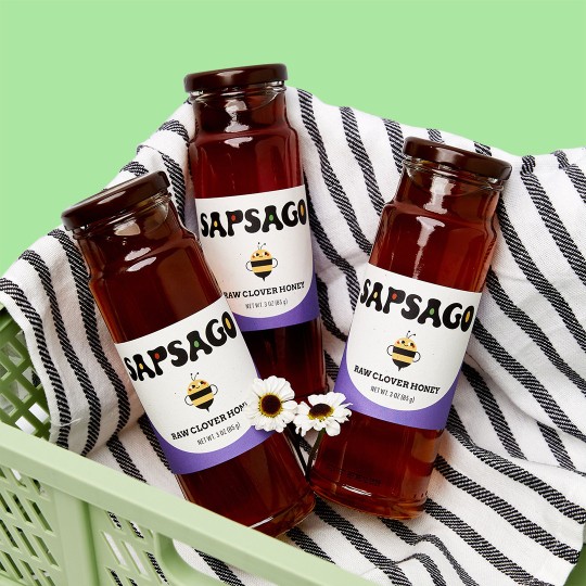 Labels on honey jars
