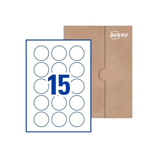 50mm Round Blank Labels