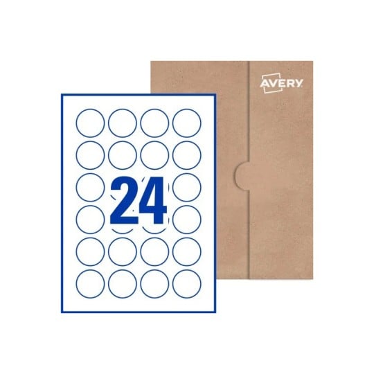 40mm round blank labels