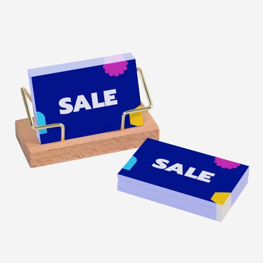 Business Cards with Sale printed 