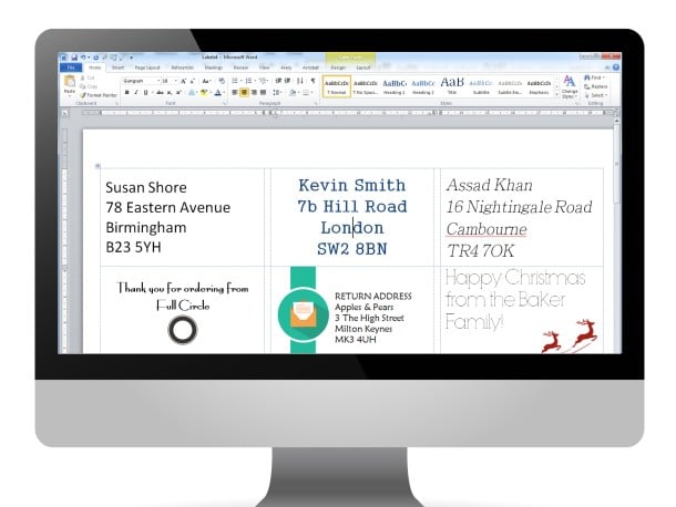 Design your Avery Products in Word
