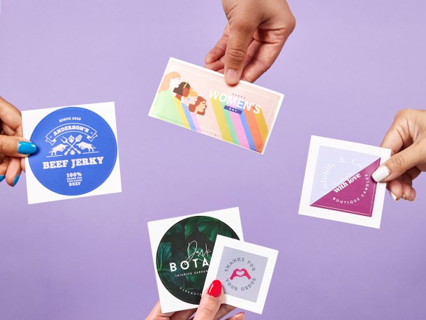 Avery Stickers in different shapes and size