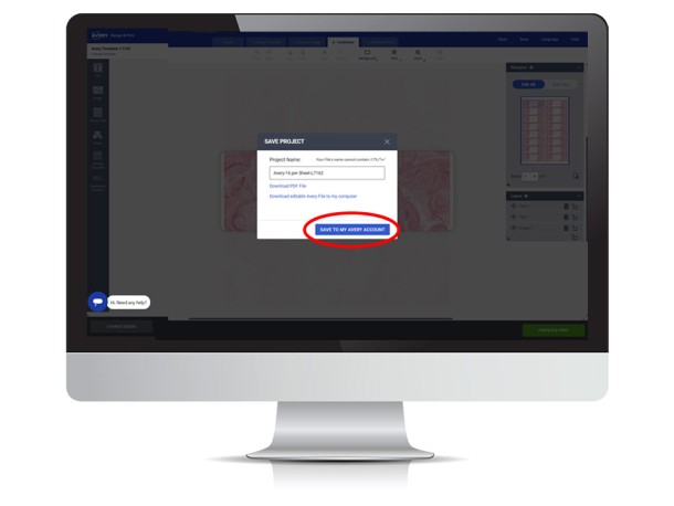 Monitor with DPO showing how to save project