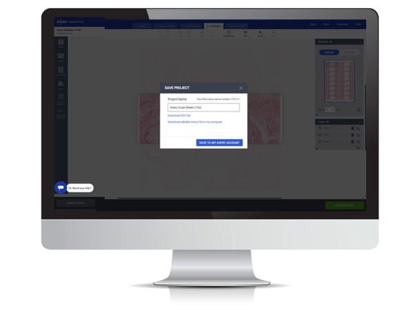 Monitor with DPO showing how to save project
