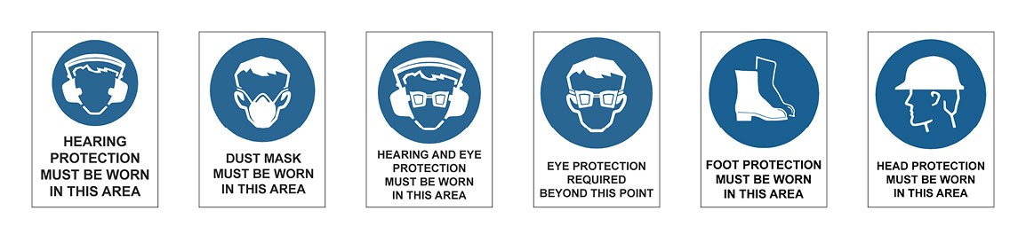 Mandatory Signage Templates