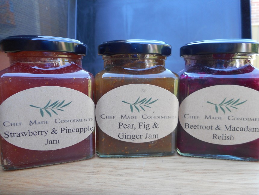 Avery Branding & Merchandising Kraft Brown Oval labels on jars of condiments