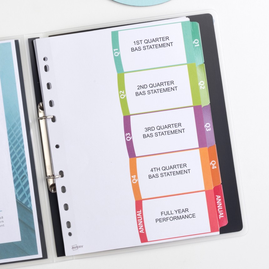 Avery dividers 