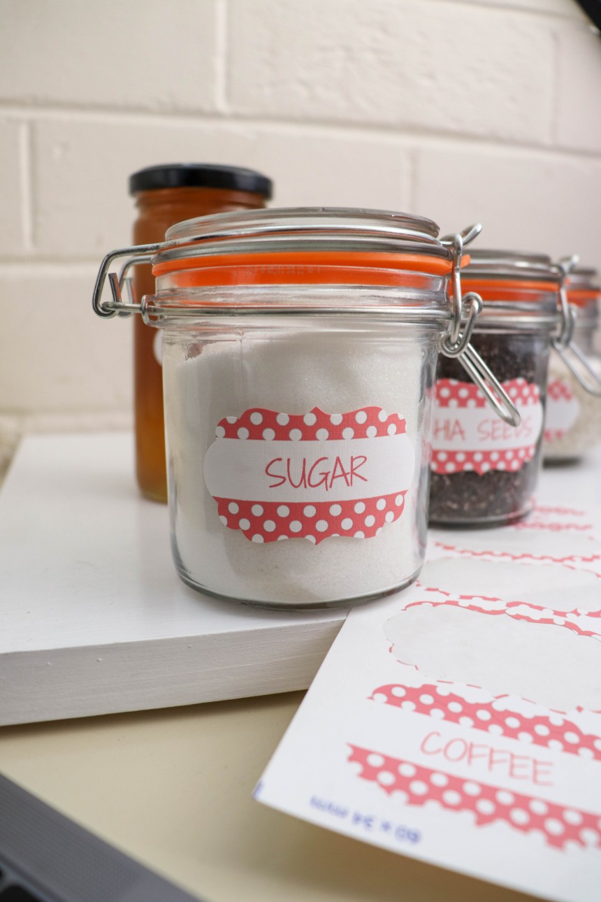 Durable kitchen labels