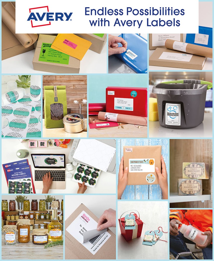 Endless Possibilities with Avery Labels