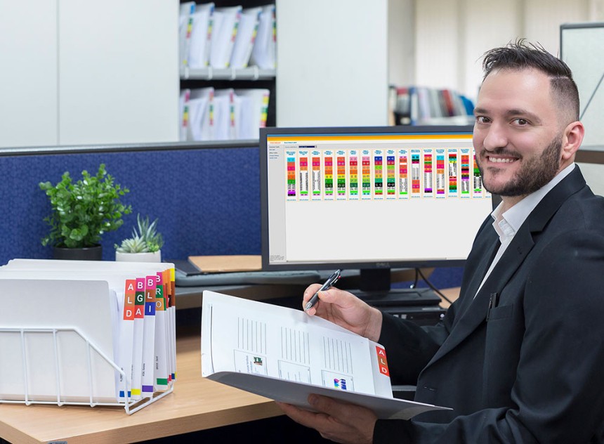 Avery Lateral Filing in Office