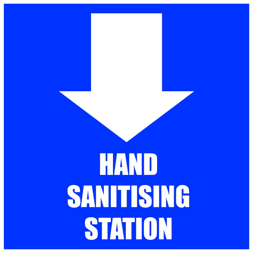 hand sanitising station
