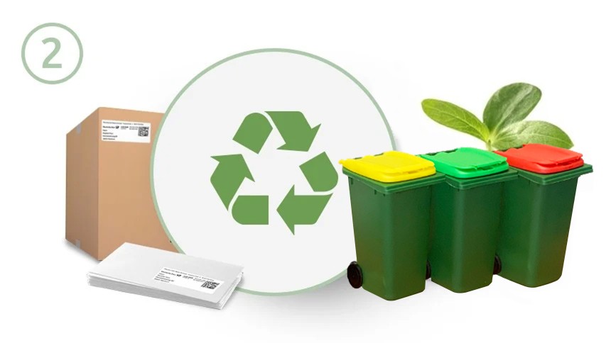Sustainable use and disposal of labels