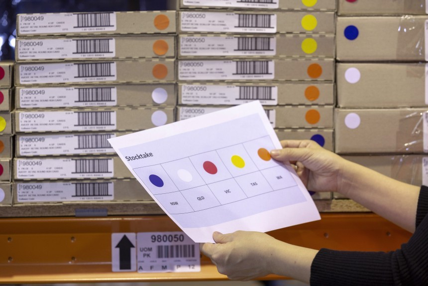 Warehouse dots